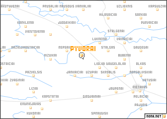 map of Pyvorai