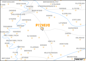 map of Pyzhëvo