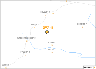 map of Pyzhi