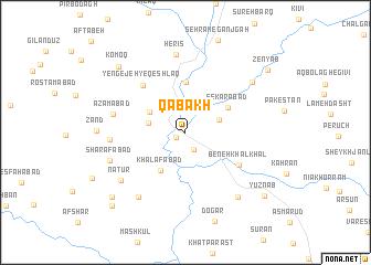 map of Qabākh