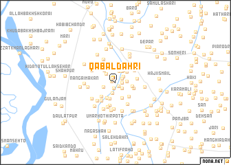 map of Qābal Dāhri