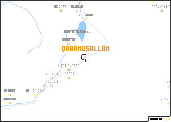 map of Qā‘ Bā Musallam
