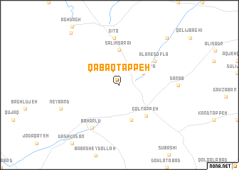 map of Qābāq Tappeh