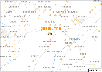 map of Qabb Ilyās