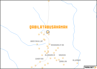 map of Qabīlat Abū Saḩāmah