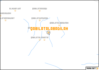 map of Qabīlat al ‘Abādilah