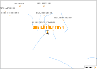 map of Qabīlat al ‘Aţāyā