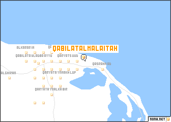 map of Qabīlat al Malāʼiţah