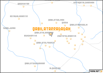 map of Qabīlat ar Radādah
