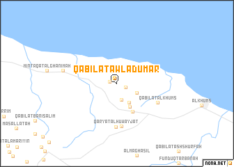 map of Qabīlat Awlād ‘Umar