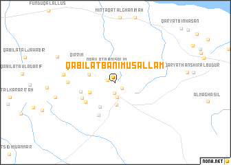 map of Qabīlat Banī Musallam