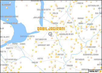 map of Qābil Jagirāni