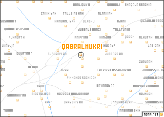 map of Qabr al Mukrī