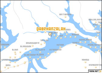 map of Qabr Ḩanz̧alah