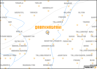 map of Qabr Khaḑrāwī