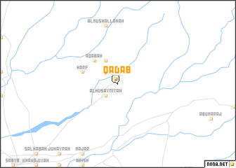 map of Qaḑāb