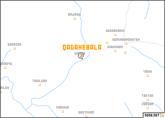 map of Qadaḩ-e Bālā