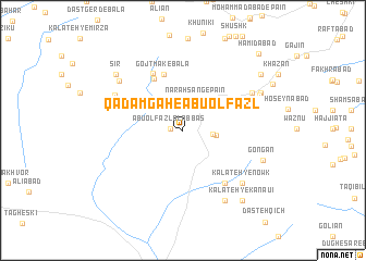 map of Qadamgāh-e Abū ol Faẕl