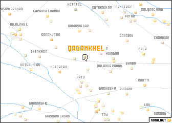 map of Qadam Khel