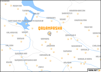 map of Qadam Pasha