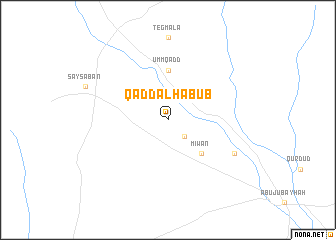 map of Qadd al Habūb