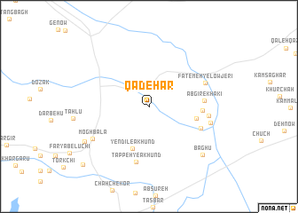 map of Qādehār