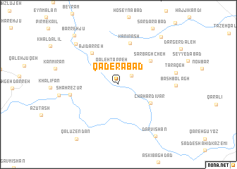 map of Qāderābād