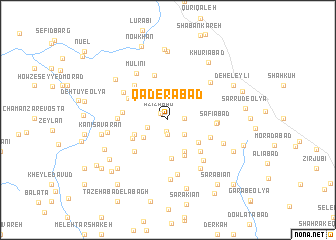map of Qāderābād
