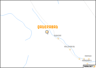 map of Qāderābād