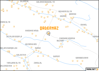 map of Qāder Maz