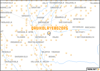 map of Qādī Kolā-ye Bozorg