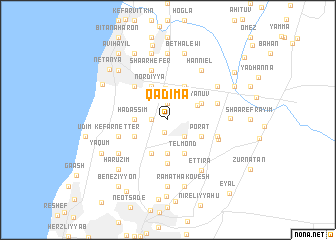 map of Qadima