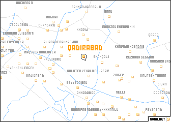 map of Qadīrābād