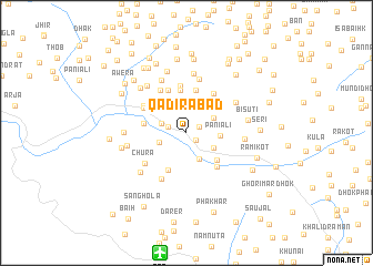 map of Qādirābād
