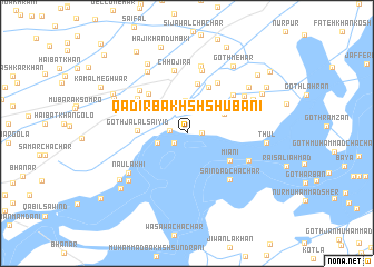 map of Qādir Bakhsh Shubāni