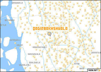 map of Qādir Bakhshwāla