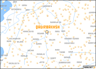 map of Qādir Bakhsh