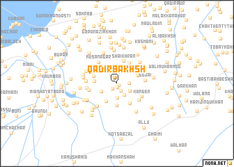 map of Qādir Bakhsh