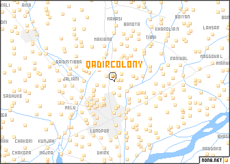 map of Qadir Colony