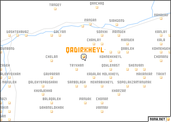 map of Qadīr Kheyl