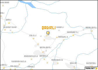 map of (( Qǝdirli ))