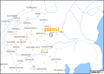 map of Qǝdirli