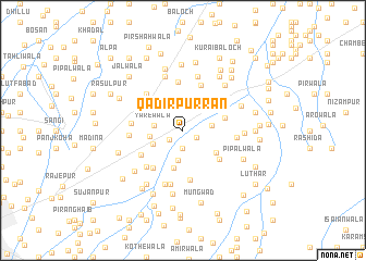map of Qādirpur Rān