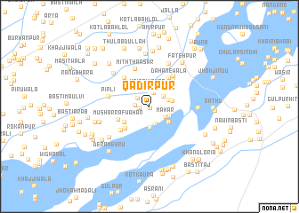 map of Qādirpur