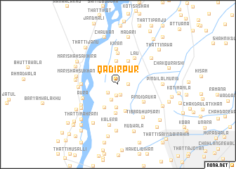 map of Qādirpur