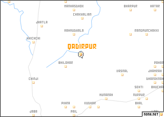 map of Qādirpur