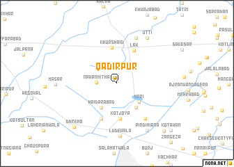 map of Qādirpur