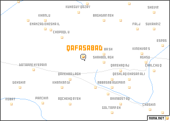 map of Qafasābād