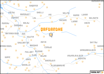 map of Qaf-Dardhë