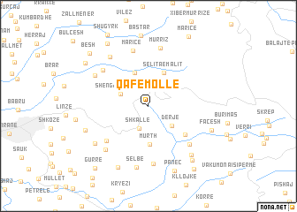 map of Qafëmollë